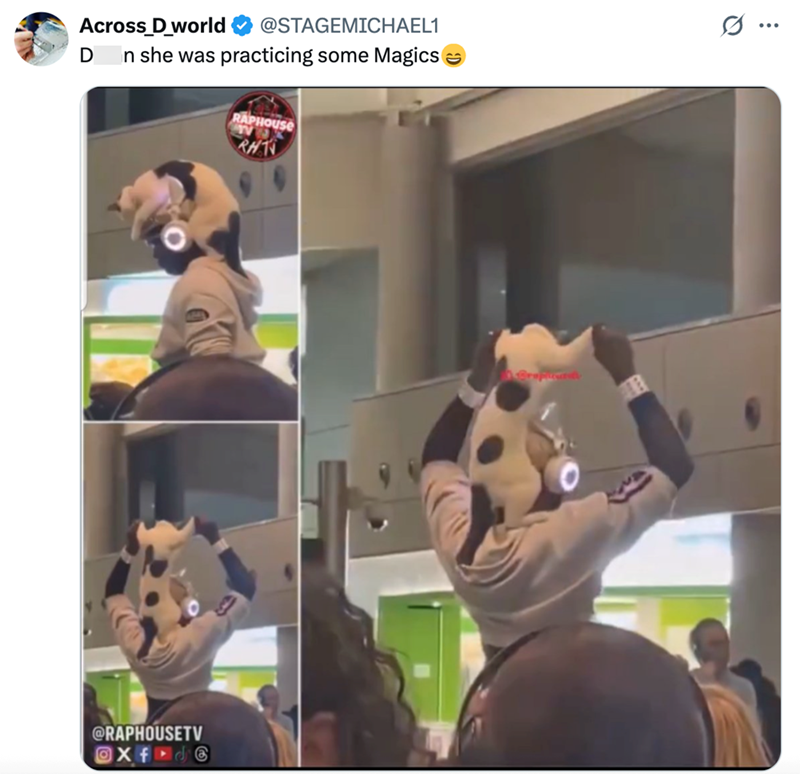 Across_D_world @STAGEMICHAEL1 D n she was practicing some Magics → RAPHOUSE ... @RAPHOUSETV