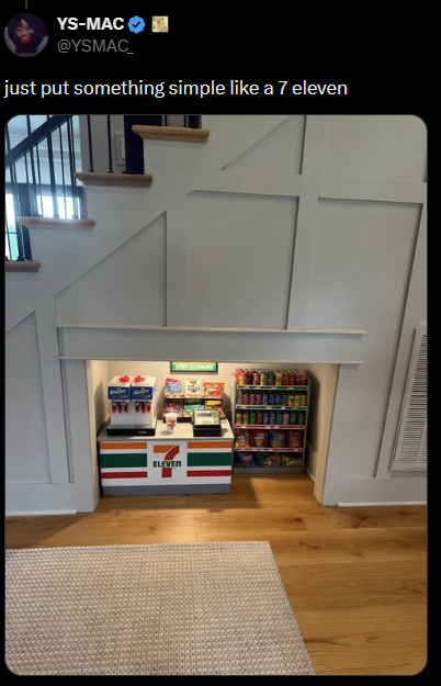 YS-MAC @YSMAC just put something simple like a 7 eleven ELEVEN
