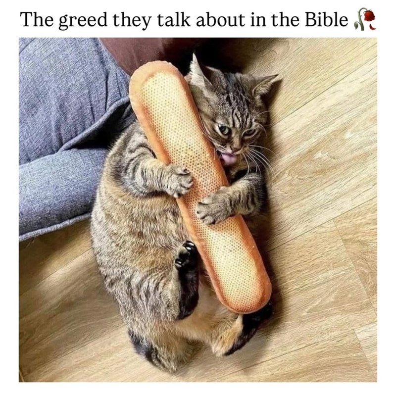 The greed they talk about in the Bible