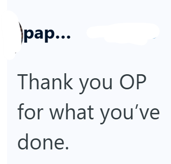 \pap... Thank you OP for what you've done.