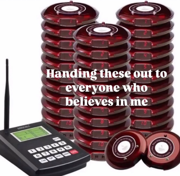 Handing these out to everyone who believes in me 10 D2000 67890 10 4 10