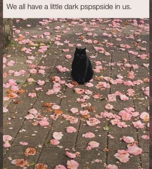 We all have a little dark pspspside in us.