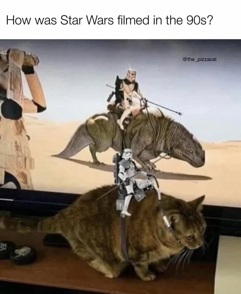 How was Star Wars filmed in the 90s? @the_pizzacat