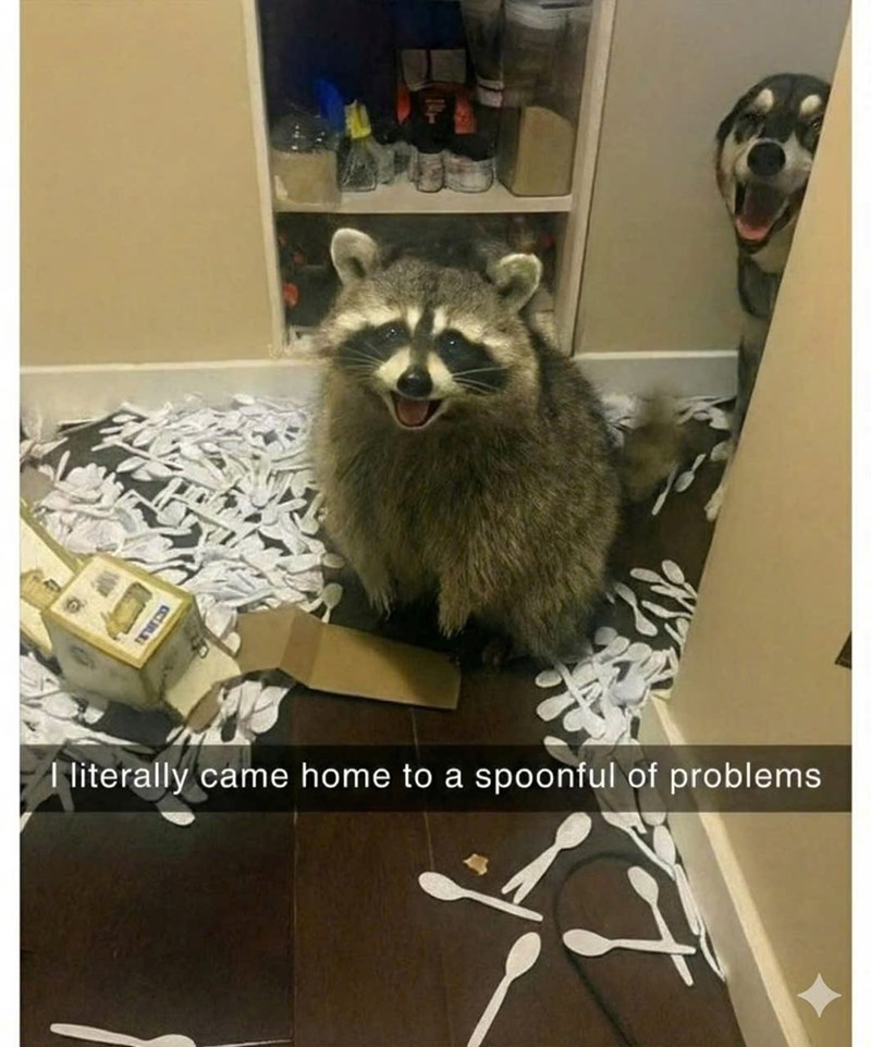 I literally came home to a spoonful of problems