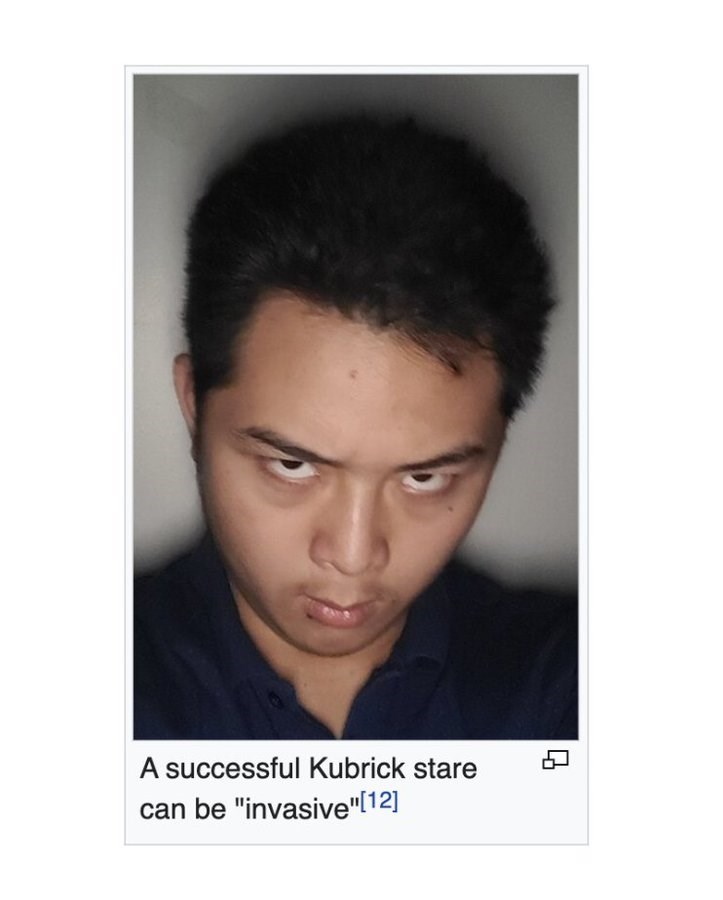 A successful Kubrick stare can be "invasive"[12]