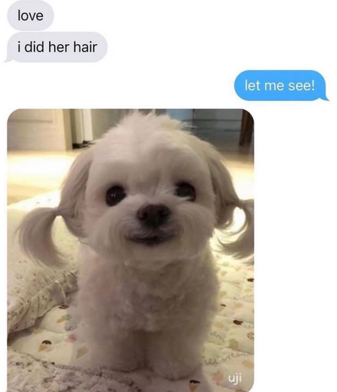 love i did her hair uji let me see!