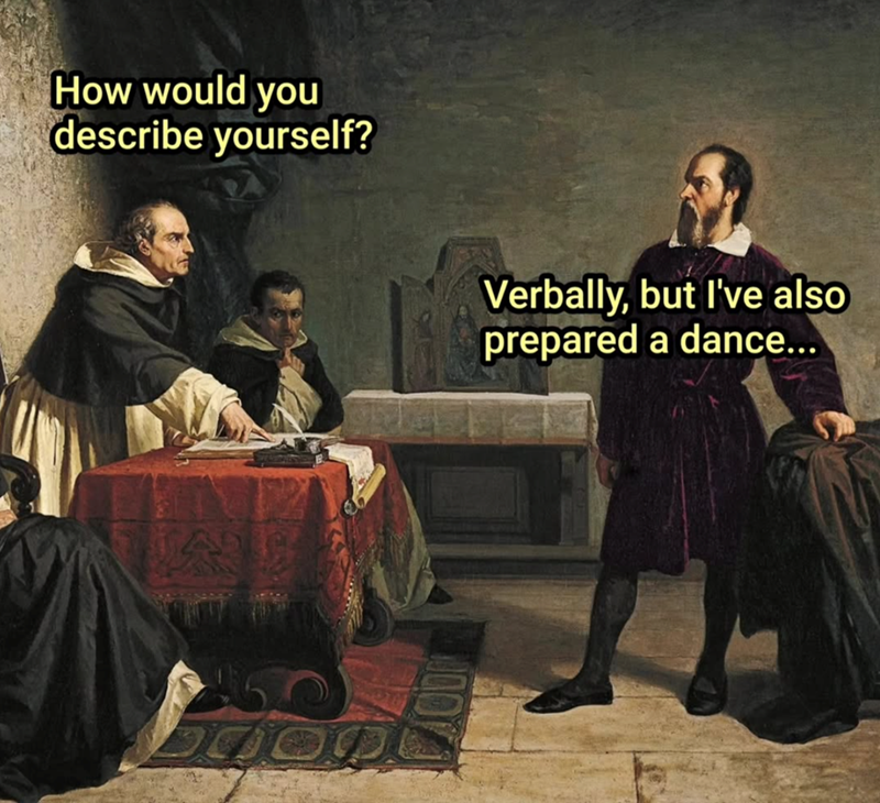 How would you describe yourself? Verbally, but I've also prepared a dance...