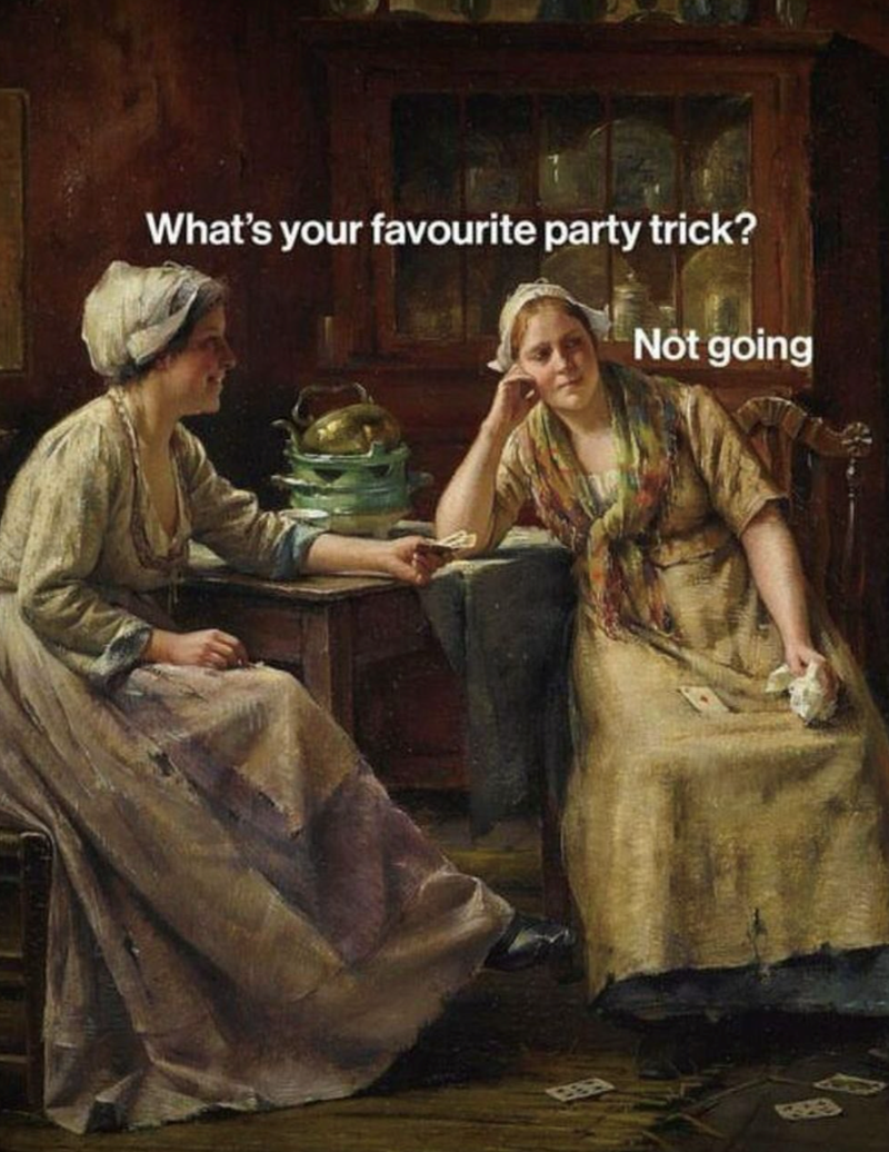 What's your favourite party trick? Not going
