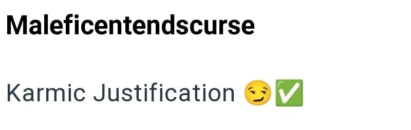 Maleficentendscurse Karmic Justification V