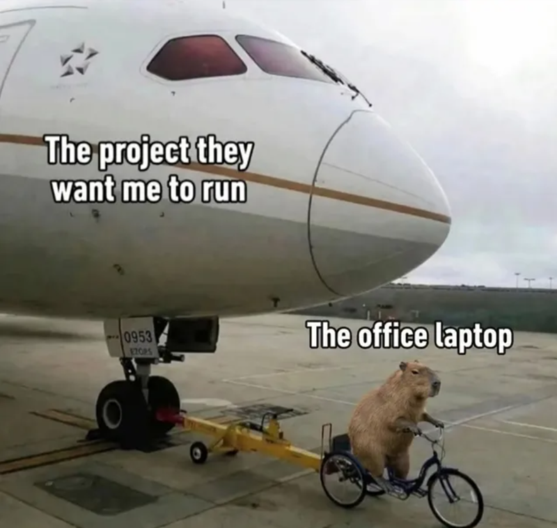 The project they want me to run 0953 EZOPS The office laptop