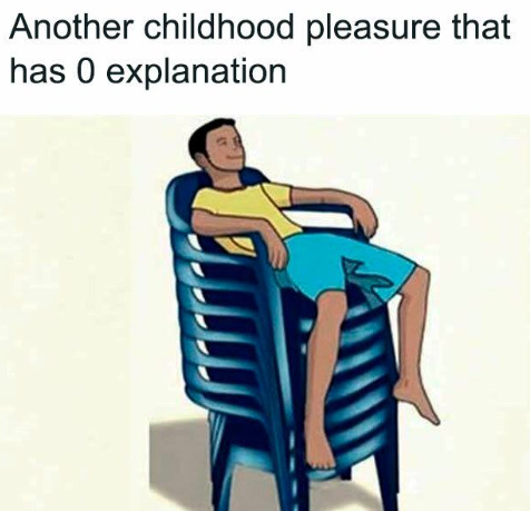 Another childhood pleasure that has 0 explanation