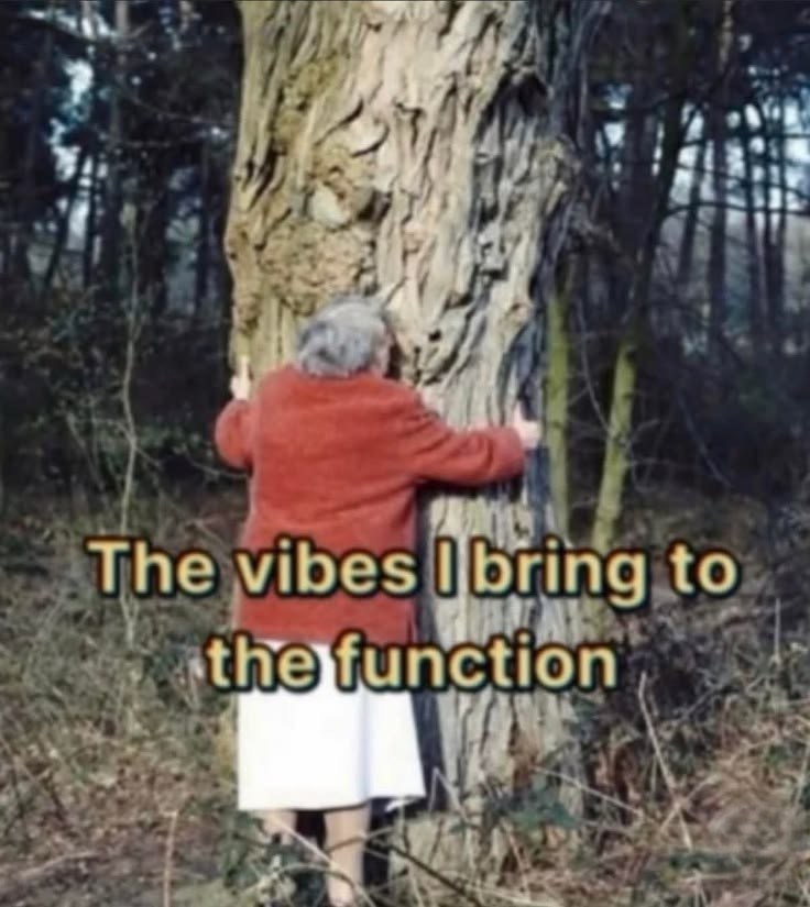 The vibes I bring to the function