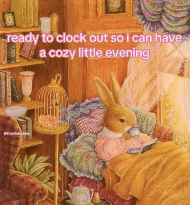 ready to clock out so i can have a cozy little evening Дногу (993 Diary 1894 Diary Led Decorating Your Burgaw High Tea @khaotickayleee