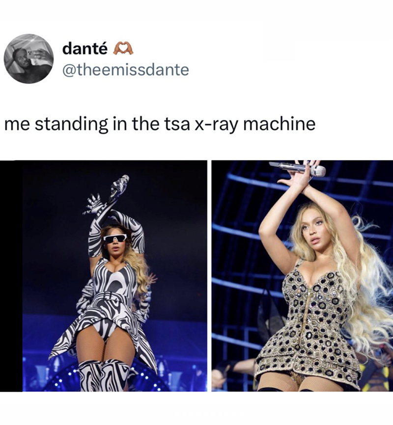 danté M @theemissdante me standing in the tsa x-ray machine