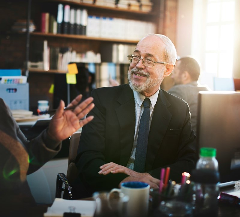 Business people talking planning job concept