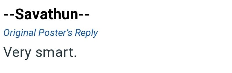 --Savathun-- Original Poster's Reply Very smart.