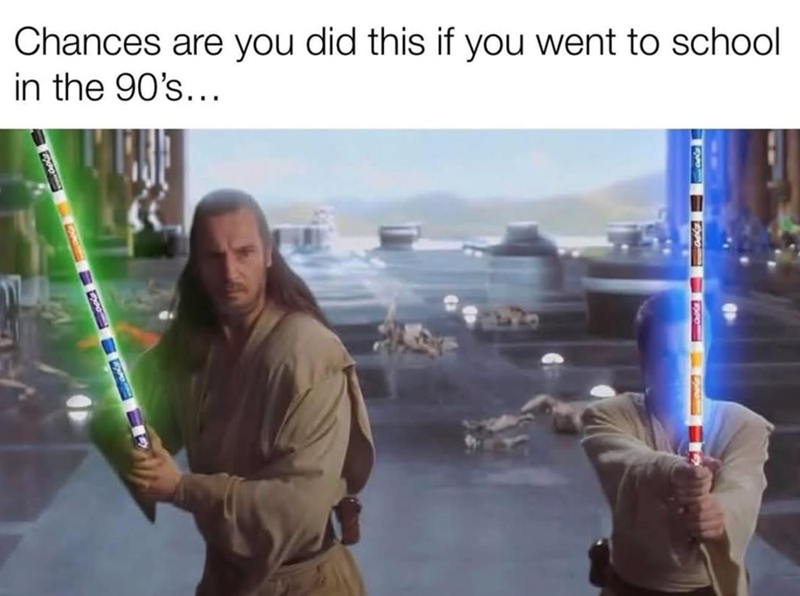 Chances are you did this if you went to school in the 90's...