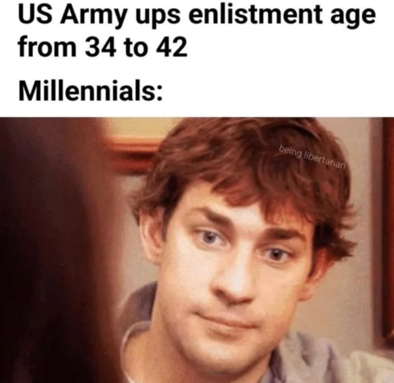 US Army ups enlistment age from 34 to 42 Millennials: being libertarian