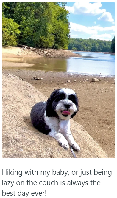 Hiking with my baby, or just being lazy on the couch is always the best day ever!