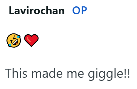 Lavirochan OP This made me giggle!!