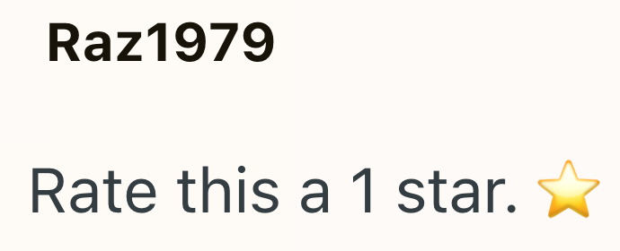 Raz1979 Rate this a 1 star.