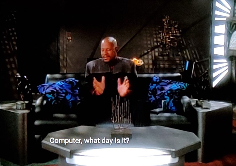 Computer, what day is it?