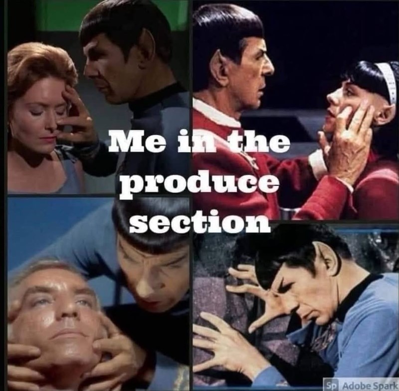 Me in the produce section Sp Adobe Spark