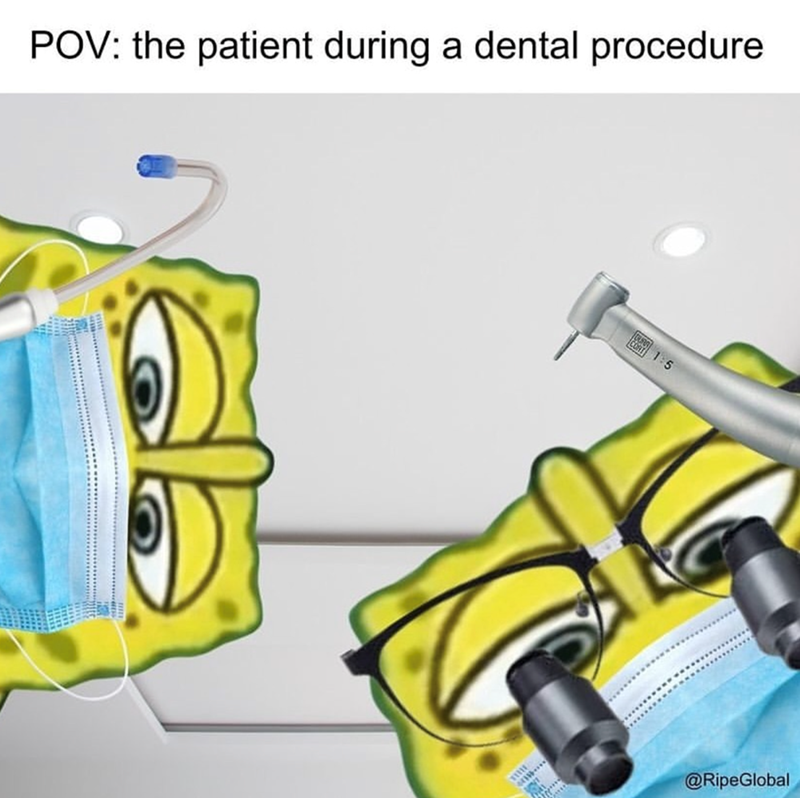 POV: the patient during a dental procedure 1:5 @RipeGlobal