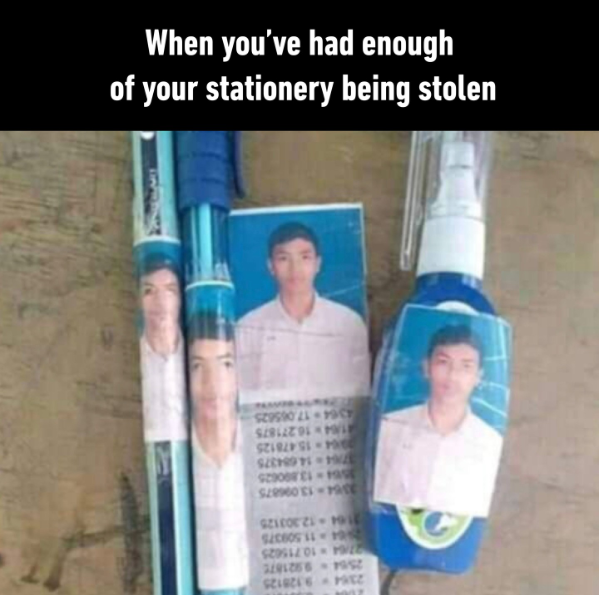 When you've had enough of your stationery being stolen PARS 4364 17.065625 164 16.271875 15.478125 14.684375 $290081 19 3364-13.096875 2554 992187 04-11.509375 SELAZES PREZ