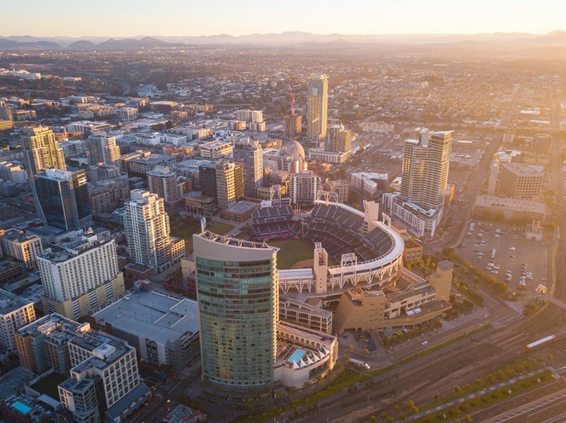 Aerial view of city building during daytime