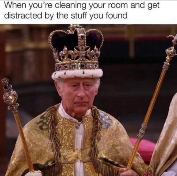 When you're cleaning your room and get distracted by the stuff you found