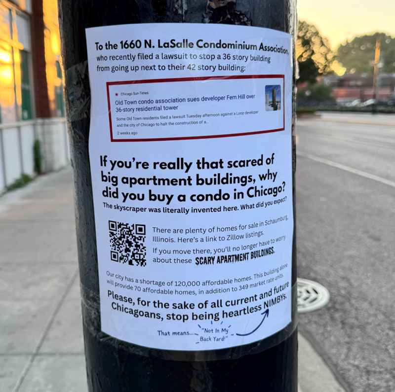 To the 1660 N. LaSalle Condominium Association, who recently filed a lawsuit to stop a 36 story building from going up next to their 42 story building: Chicago Sun-Times Old Town condo association sues developer Fern Hill over 36-story residential tower Some Old Town residents filed a lawsuit Tuesday afternoon against a Loop developer and the city of Chicago to halt the construction of a. 2 weeks ago If you're really that scared of big apartment buildings, why did you buy a condo in Chicago? The