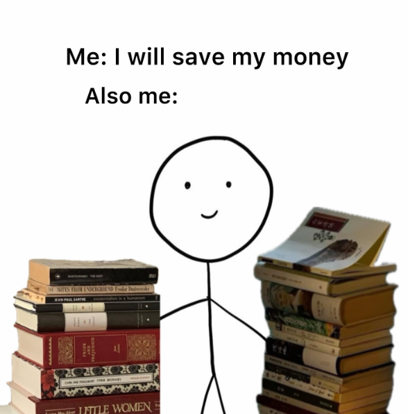 Me: I will save my money Also me: NOTES FROM UNDERGROUND Foder Dutyrok AND Gafas LITTLE WOMEN T445