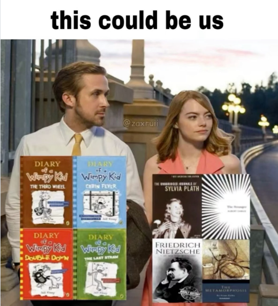 this could be us DIARY DIARY Wimpy Kid Wimpy Kid THE THIRD WHEEL CABIN FEVER DIARY Wimpy Kid Wimpy Kid DOUBLE DOWN DIARY 89 THE LAST STRAM zaxruii SYLVIA PLATH FRIEDRICH NIETZSCHE THE METAMORPHOSIS