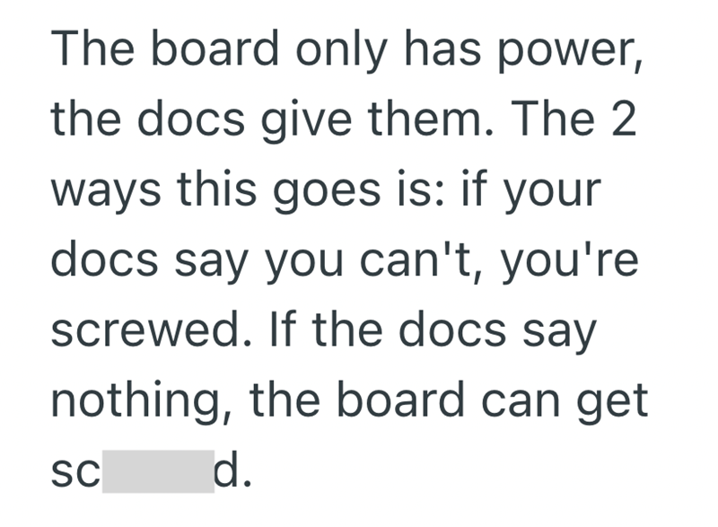 The board only has power, the docs give them. The 2 ways this goes is: if your docs say you can't, you're screwed. If the docs say nothing, the board can get SC d.