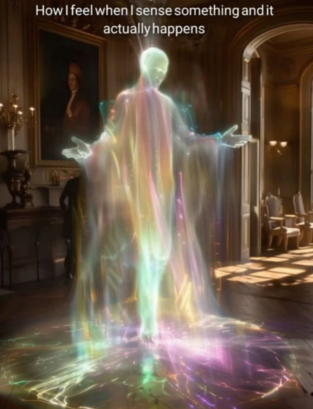 How I feel when I sense something and it actually happens