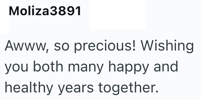Moliza3891 Awww, so precious! Wishing you both many happy and healthy years together.