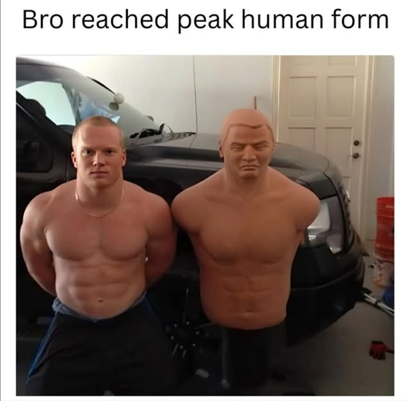 Bro reached peak human form