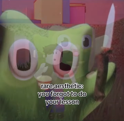rare aesthetic: you forgot to do your lesson