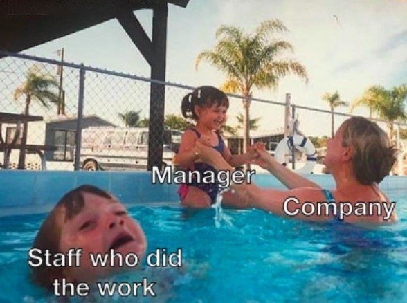 Manager Staff who did the work Company