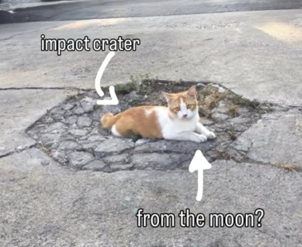 impact crater from the moon?