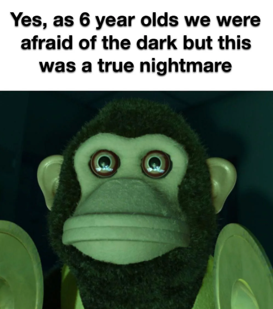 Yes, as 6 year olds we were afraid of the dark but this was a true nightmare