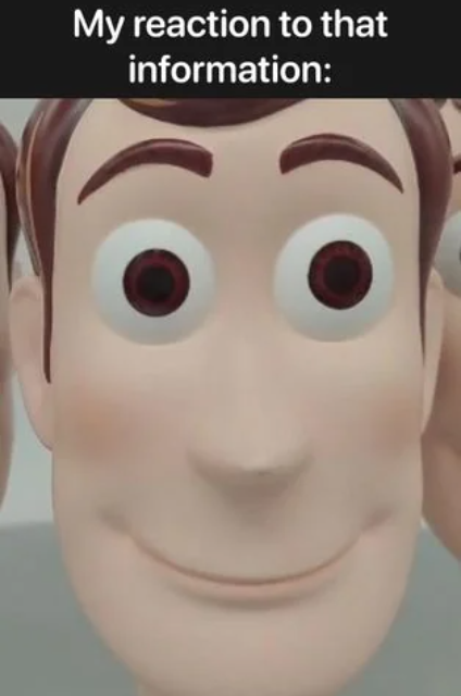 My reaction to that information: