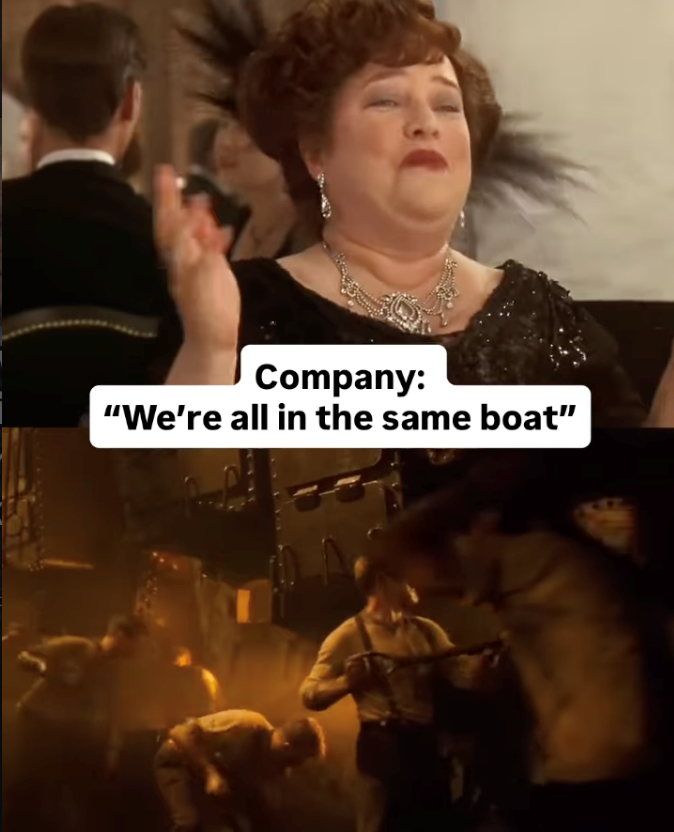 Company: "We're all in the same boat"