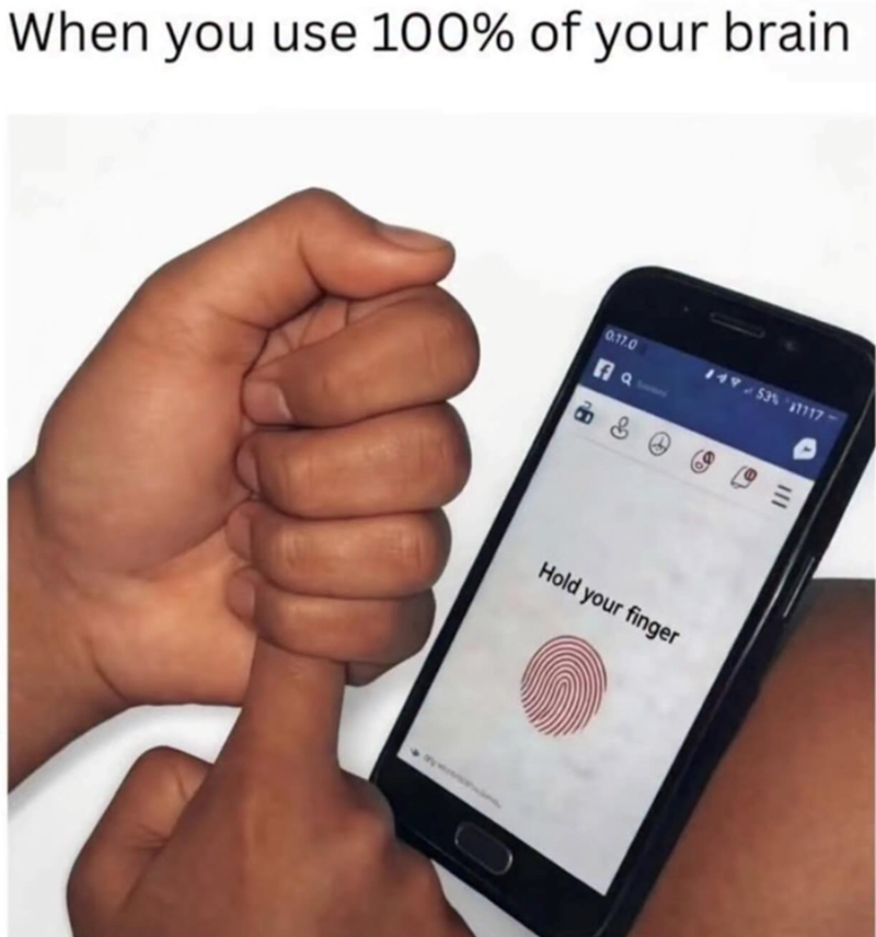 When you use 100% of your brain 0.17.0 91 149-53% 11117 30 Hold your finger =