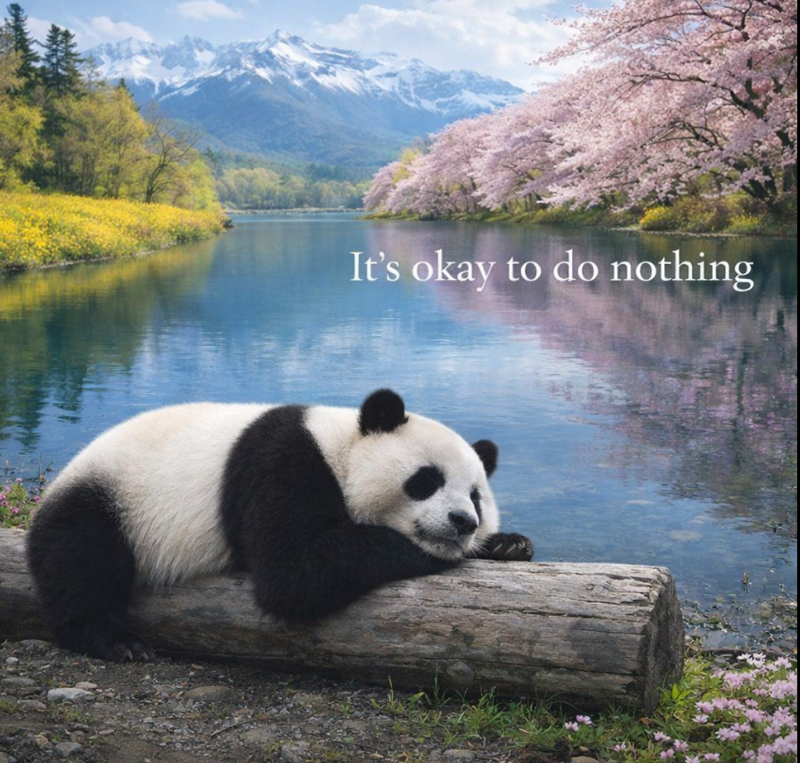 It's okay to do nothing