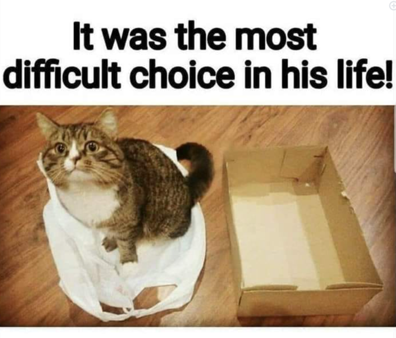 It was the most difficult choice in his life!
