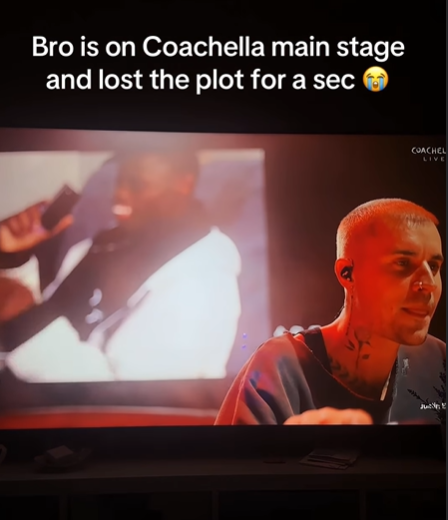 Bro is on Coachella main stage and lost the plot for a sec COACHEL LIVE