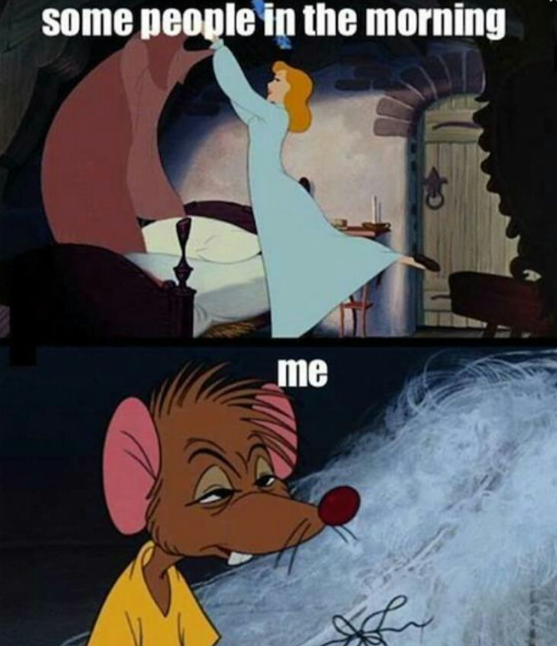 some people in the morning me