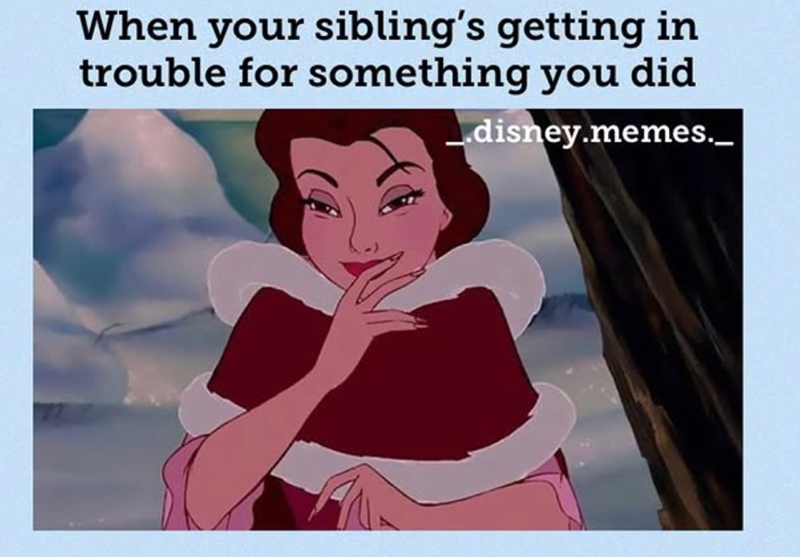 When your sibling's getting in trouble for something you did .disney.memes._